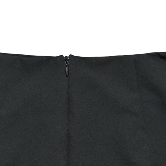 4th & Reckless Black Asymmetrical Mini Skirt Gold Hook & Eye Detail Size 10 NWT - Picture 5 of 10